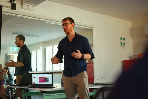 Dr David Fechner talk at Forum 2025 / Photo by Josh Wong